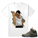 Match Jordan 5 Take Flight | Salt Bae | White T shirt