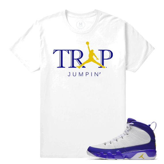 Match Jordan 9 Kobe | Trap Jumpin | White T shirt