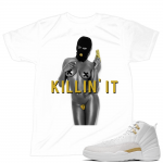 Match OVO 12 Jordan Retro | Killin it | White T shirt