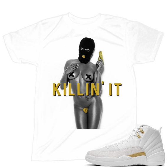 Match OVO 12 Jordan Retro | Killin it | White T shirt