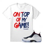 Match Olympic Foams| Top of my Game | White T shirt