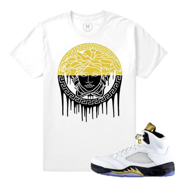 Match Olympic 5 Jordan Retro | Medusa Drip | White T shirt