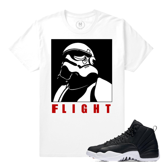 Match Neoprene 12s Jordan Retro | FLIGHT | White T shirt