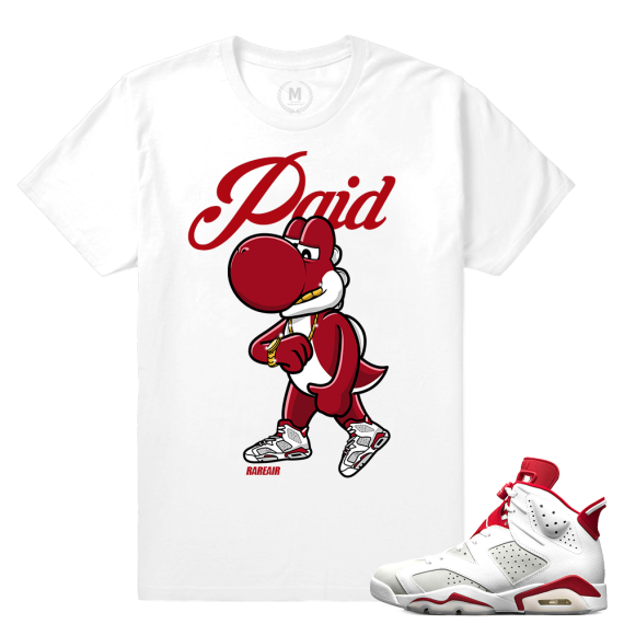 Match Jordan 6 Alternate | Paid | White T shirt