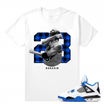 Match Jordan 4 Motorsport | Victory | White T shirt