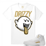 Match OVO 12 Jordan Retro | Drizzy Ghost Writer | White T shirt