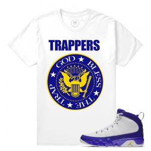 Match Jordan 9 Kobe | Trappers Anthem | White T shirt