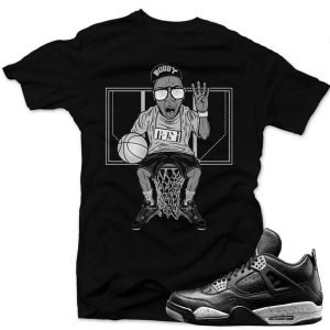 Oreo 4s matching sneaker tees shirts |4 Love of Kicks Tee Black | Streetwear Online