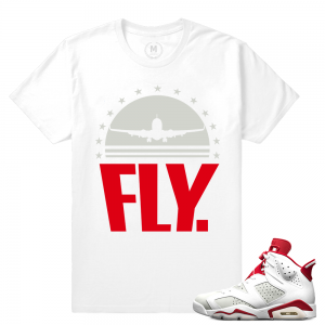 Match Jordan 6 Alternate | Fly | White T shirt