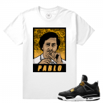 Match Jordan 4 Royalty | Feel Like Pablo | White T shirt