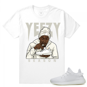 Match Yeezy Triple White | Chappelle x Yeezy | White T shirt