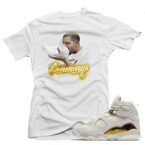 Match Jordan 8 Championship Pack Trophy 8s | Grammys| White T shirt