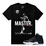 Match Neoprene 12s Jordan Retro | No Look Pass | Black T shirt