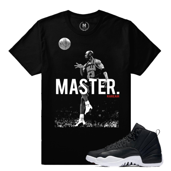 Match Neoprene 12s Jordan Retro | No Look Pass | Black T shirt