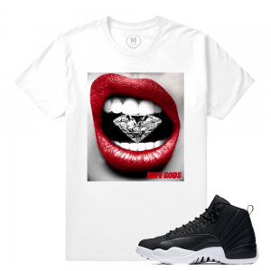 Match Neoprene 12s Jordan Retro | Diamond Lips | White T shirt