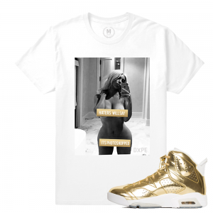 Match Jordan 6 Pinnacle | Haters Will Say | White T shirt