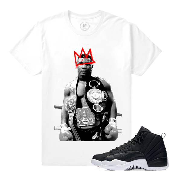 Match Neoprene 12s Jordan Retro | Tyson x Basquiat | White T shirt