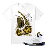 Match Olympic 5 Jordan Retro| Dxpe Gods Jaws |White T shirt