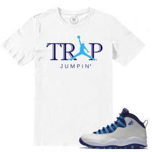 Match Jordan Retros 10 Charlotte Hornets | Trap Jumpin | White T shirt