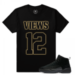 Match Jordan OVO 12 Black | Views of my 12s | Black T shirt