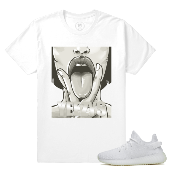 Match Yeezy Triple White | Dxpe Yeezys | White T shirt