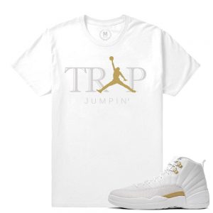 Match OVO 12 Jordan Retro| Trap Jumpin | White T shirt