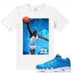 Match Pantone 9 Jordan Low Retros | UNC DUNK | White T shirt