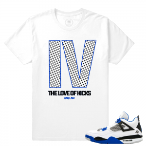 Match Jordan 4 Motorsport | 4 Love of Kicks | White T shirt