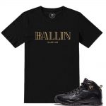 Match NYC 10 Jordan Retros | Ballin | Black T shirt