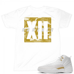 Match OVO 12 Jordan Retro | Rare Air XII Camo | White T shirt