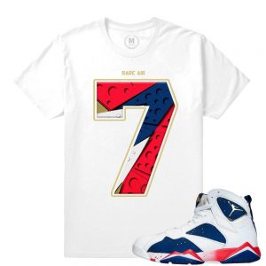 Match Jordan 7 Tinker Alternate | 7 Sole | White T shirt