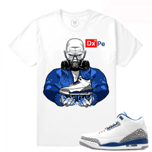 Match Jordan 3 True Blue OG | Heisenberg | White T shirt