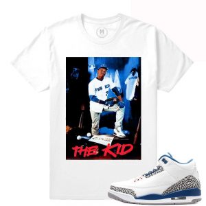 Match Jordan 3 True Blue OG |The Kid Ken Griffey JR| White T shirt