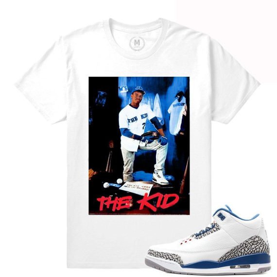 Match Jordan 3 True Blue OG |The Kid Ken Griffey JR| White T shirt