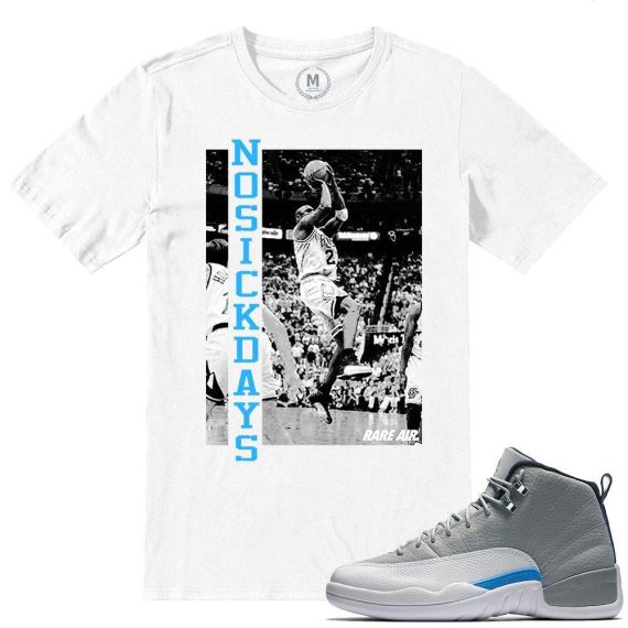 Match Wolf Grey 12 Jordan Retros | No Sick Days | White T shirt