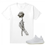 Match Yeezy Boost 350 V2 Cream White | Beautiful Death | White T shirt