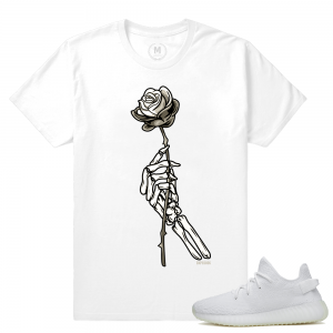 Match Yeezy Boost 350 V2 Cream White | Beautiful Death | White T shirt