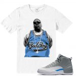 Match Wolf Grey 12 Jordan Retros | Biggie Bad Boy | White T shirt