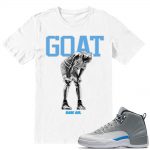 Match Wolf Grey 12 Jordan Retros | GOAT | White T shirt