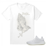 Match Yeezy Boost 350 V2 Cream White | Forgiveness | White T shirt