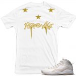 OVO x Jordan 10s shirts to match 'Rare Stars' White shirt