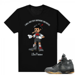 Off white 5s Jordan shirt - black - Pinocchio