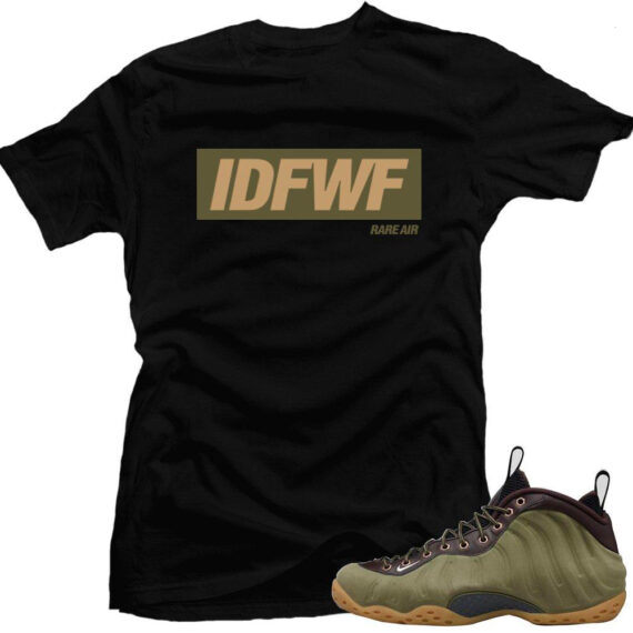 Olive Foams | Matching shirt 'I Dont Fuck with Fakes' | Black shirt