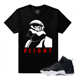 Match Neoprene 12s Jordan Retro | FLIGHT | Black T shirt