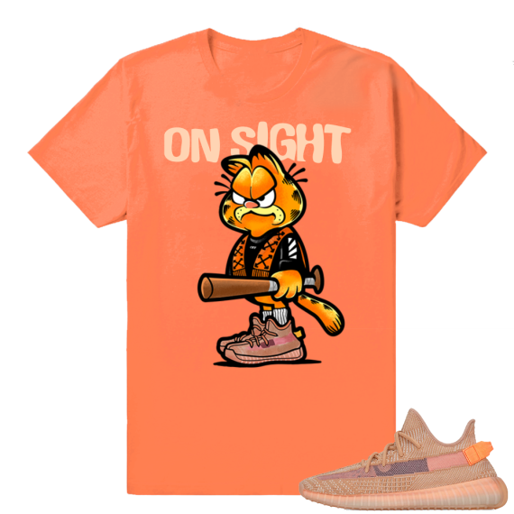 Yeezy 350 Clay | On Sight | Hyper Orange Shirt