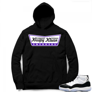 Jordan 11 Concord | Krispy Klean Sneakers | Black Hoodie