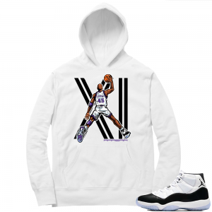 Concord 11 | MJ Dunk 45 | White Hoodie