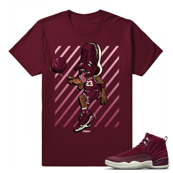 Air Jordan 12 Retro Bordeaux shirts 'Sneakerhead 12 Bordeaux' T shirt Maroon