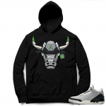 Match Chlorophyll 3s | Rare Air Bull | Black Hoodie