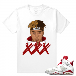 xxxtentacion shirt match Jordan 6 Alternate - White T shirt